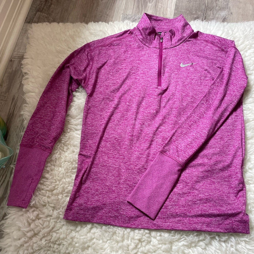 Nike long sleeve quarter zip up running tee